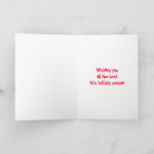 Vrede, Liefde, Vreugde, Kerstmis van GUMBO Feestdagen Kaart (Binnen)