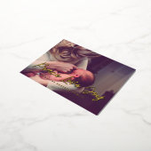 Vrede Liefde Vreugde moderne foto Folie Feestdagen Briefkaart (Gedraaid)