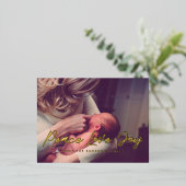 Vrede Liefde Vreugde moderne foto Folie Feestdagen Briefkaart (Staand Voorkant)