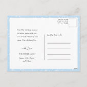 Vrede Liefde Vreugde | Nieuw Jaar Modern Schrift F Feestdagenkaart (Achterkant)