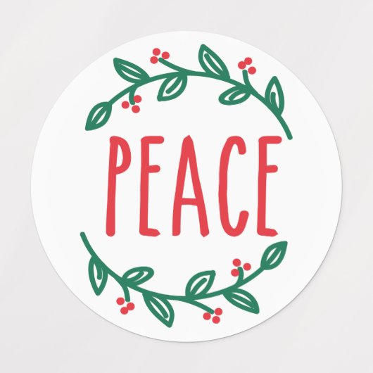 Vrede, Liefde, Vreugde, Noël, & Vrolijke Stickers  (Design 1)