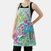 Vrede, liefde, vreugde. Retro ontwerp, jaren '60,  Schort (Insitu)