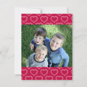 Vrede, liefde vreugde rode mistletoe hart kerst (Achterkant)