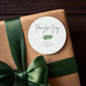 "Vrede Liefde Vreugde" Ronde Sticker