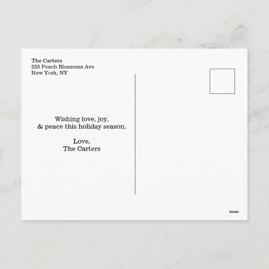 VREDE LIEFDE VREUGDE SCHOOLBORD FEESTDAGEN FOTO (Achterkant)