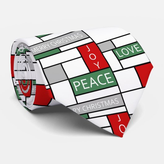 Vrede, liefde, vreugde stropdas (Opgerold)