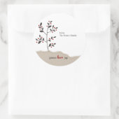 Vrede Liefde Vreugde Vakantie Gift Ronde Sticker (Tas)