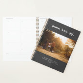 Vrede Liefde Vreugde Vakantie Kerstmis Familie Fot Planner (Display)
