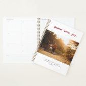 Vrede Liefde Vreugde Vakantie Kerstmis Familie Fot Planner (Display)