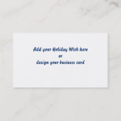 Vrede, liefde, vreugde / vlindervisserij op sneeuw visitekaartje (Achterkant)