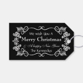 Vrede Liefde Vreugde Vrolijke Kerstwensen Cadeaulabel (Voorkant (Horizontaal))