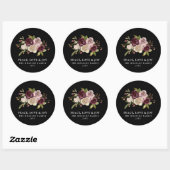 Vrede Liefde Vreugde Winter Boeket Ronde Sticker (Vel)
