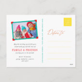 Vrede Liefde Vreugde Winter Bomen Sneeuw en Vogels Feestdagenkaart (Achterkant)