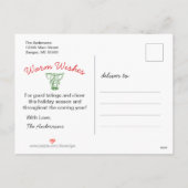 Vrede Liefde Vreugde Witte Bakstenen Muur Vakantie Feestdagenkaart (Achterkant)