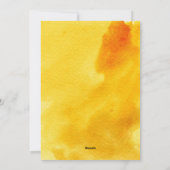 Vrede liefde vreugdegeel waterverf & duif kerst feestdagenkaart (Achterkant)