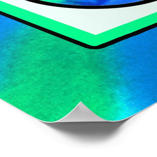 Vrede, liefde, wakeboarding poster (Hoek)