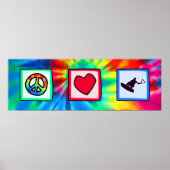 Vrede, liefde, wakeboarding poster (Voorkant)