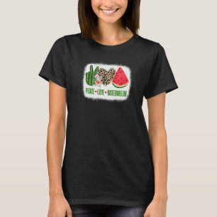Vrede Liefde Watermeloen Tropische Vruchten Zomer T-shirt
