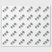 Vrede, liefde, welvaart, kalligrafie cadeaupapier (Vlak)