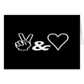 Vrede & Liefde Wenskaart (Voorkant Horizontaal)