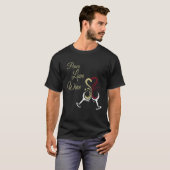 Vrede Liefde Wijn Slanke Pasvorm T-shirt (Voorkant volledig)