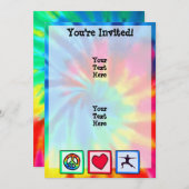 Vrede, liefde, Yoga Kaart (Voorkant / Achterkant)