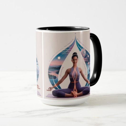 Vrede, Liefde, Yoga" Mok (Voorkant rechts)