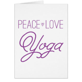 Vrede, liefde, Yoga (Paars)