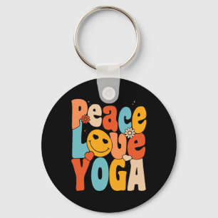 Vrede Liefde Yoga Retro Yoga Moeders Yoga Oma Sleutelhanger