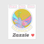 Vrede liefdesduif, Enkele sticker (Vel)