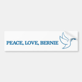 Vrede. Liefs. Bernie. Bumpersticker