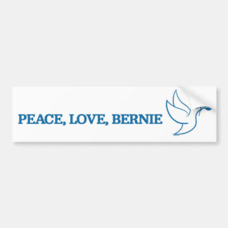 Vrede. Liefs. Bernie. Bumpersticker