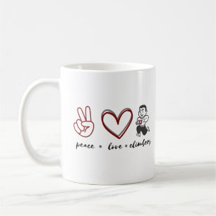 Vrede. Liefs. Klimmers Tshirt Koffiemok