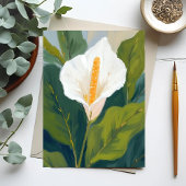 Vrede Lily Bloem Schilderij Briefkaart