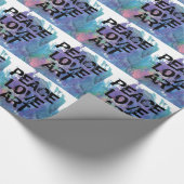 VREDE | LOVE | Soort ART + abstracte kunst | Cadeaupapier (Hoek)