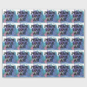 VREDE | LOVE | Soort ART + abstracte kunst | Cadeaupapier (Vlak)