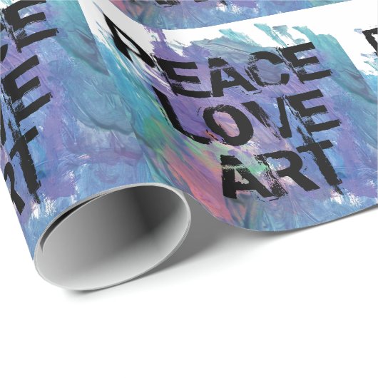 VREDE | LOVE | Soort ART + abstracte kunst | Cadeaupapier (Rol Hoek)