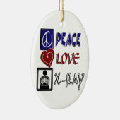 VREDE, LOVE, X-RAY - CHRISTMAS ORNAMENT (Rechts)