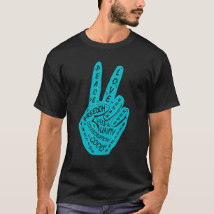 Vrede maken in plaats van oorlogspad t-shirt