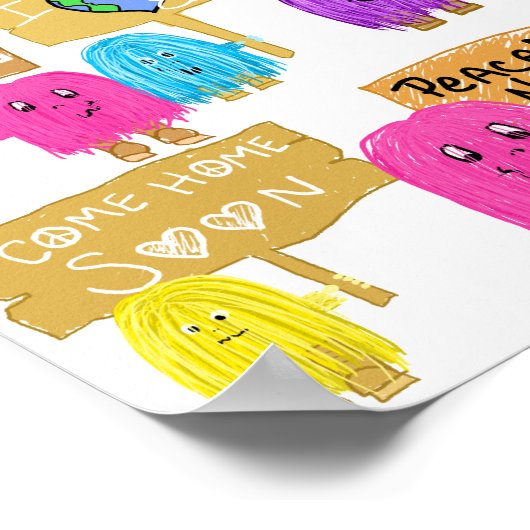 Vrede mensen poster (Hoek)