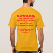 Vrede met de communisten? t-shirt (Achterkant)