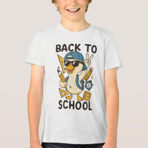 🧢 Vrede met de zomer — Het is schooltijd! 🕶️ Tri-Blend Shirt