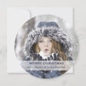 Vrede met je adem | Aangepaste feestfoto Feestdagenkaart (Achterkant)