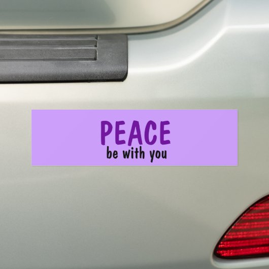 Vrede met je Bumpersticker (Op auto)