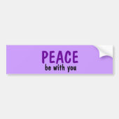 Vrede met je Bumpersticker (Voorkant)