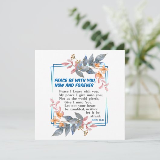 Vrede met jou kaart (Staand voorkant)