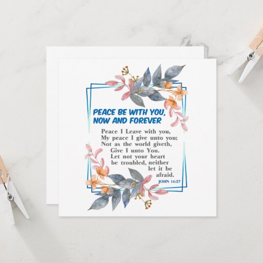 Vrede met jou kaart (Voorkant / Achterkant in situ)