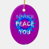 Vrede met jou keramisch ornament (Voorkant)