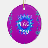 Vrede met jou keramisch ornament (Links)