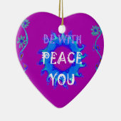 Vrede met jou keramisch ornament (Rechts)